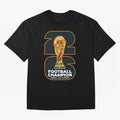 2026 Soccer Tournament Graphic - Football Champion Art Oversized T-Shirt Experience the Global Stage of Global Football Passion for FIFA World Cup 2026 USA Canada Mexico, Inspired by CR7, Brazil, Championship Spirit, Famous Goals, Roaring Crowds