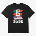 USA Canada Mexico Flag 2026 Cup Brush Art Oversized T-Shirt Make the Season About FIFA World Cup 2026 for Fans of Haaland and Argentina and Brazil, Bringing Supporter Pride, Iconic Celebrations, Legendary Names and Global Match Day Energy; Built