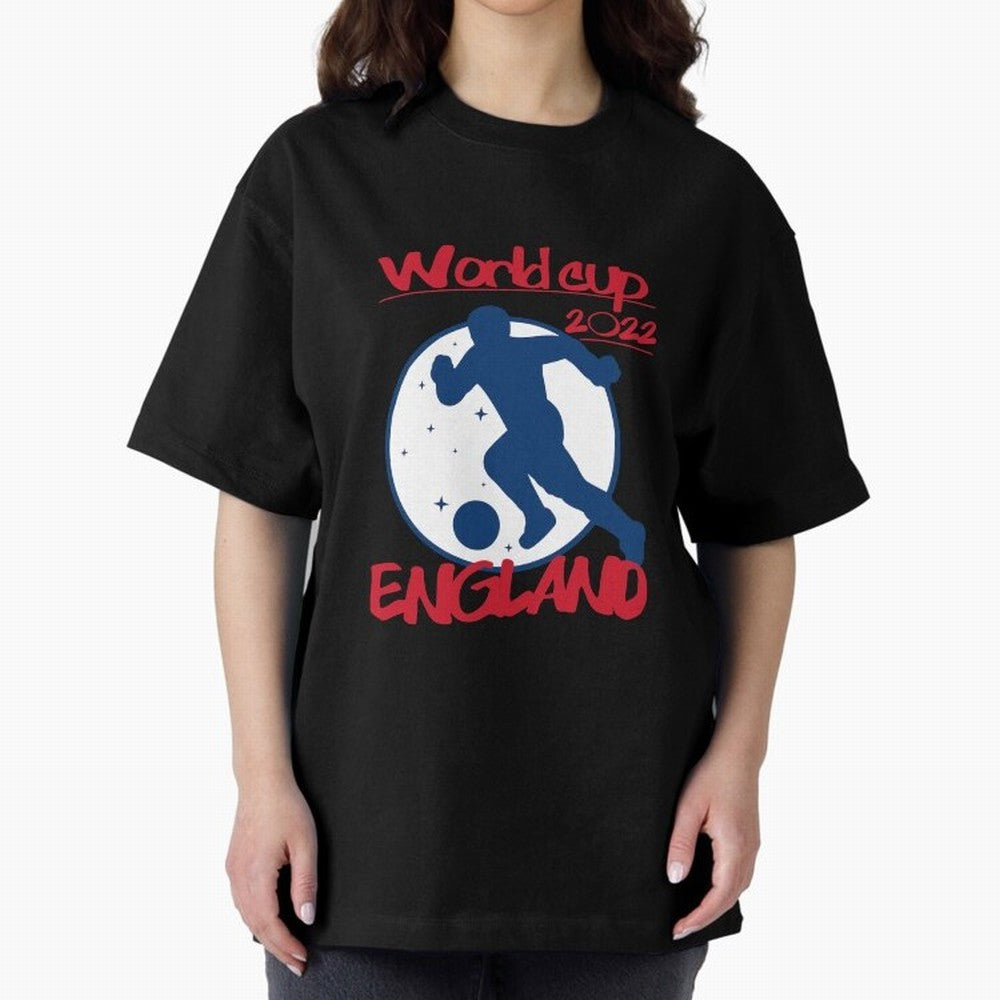 England World Cup 2022 Oversized T-Shirt Stand Proud for FIFA World Cup 2026 Capturing Neymar, Netherlands Energy, Retro Football Energy, Iconic Rivalries, Trophy Chase Drama and Stadium Atmosphere; Built for Supporters Chasing Trophy Dreams, Final