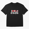 Glitched United 2026 Cup - North America Emblem Part 2 T-Shirt_82924673 Oversized T-Shirt Capture Stadium Memories from the FIFA World Cup 2026 Journey through Messi and Cristiano Ronaldo Highlights, France Pride, Match Day Excitement, Supporter