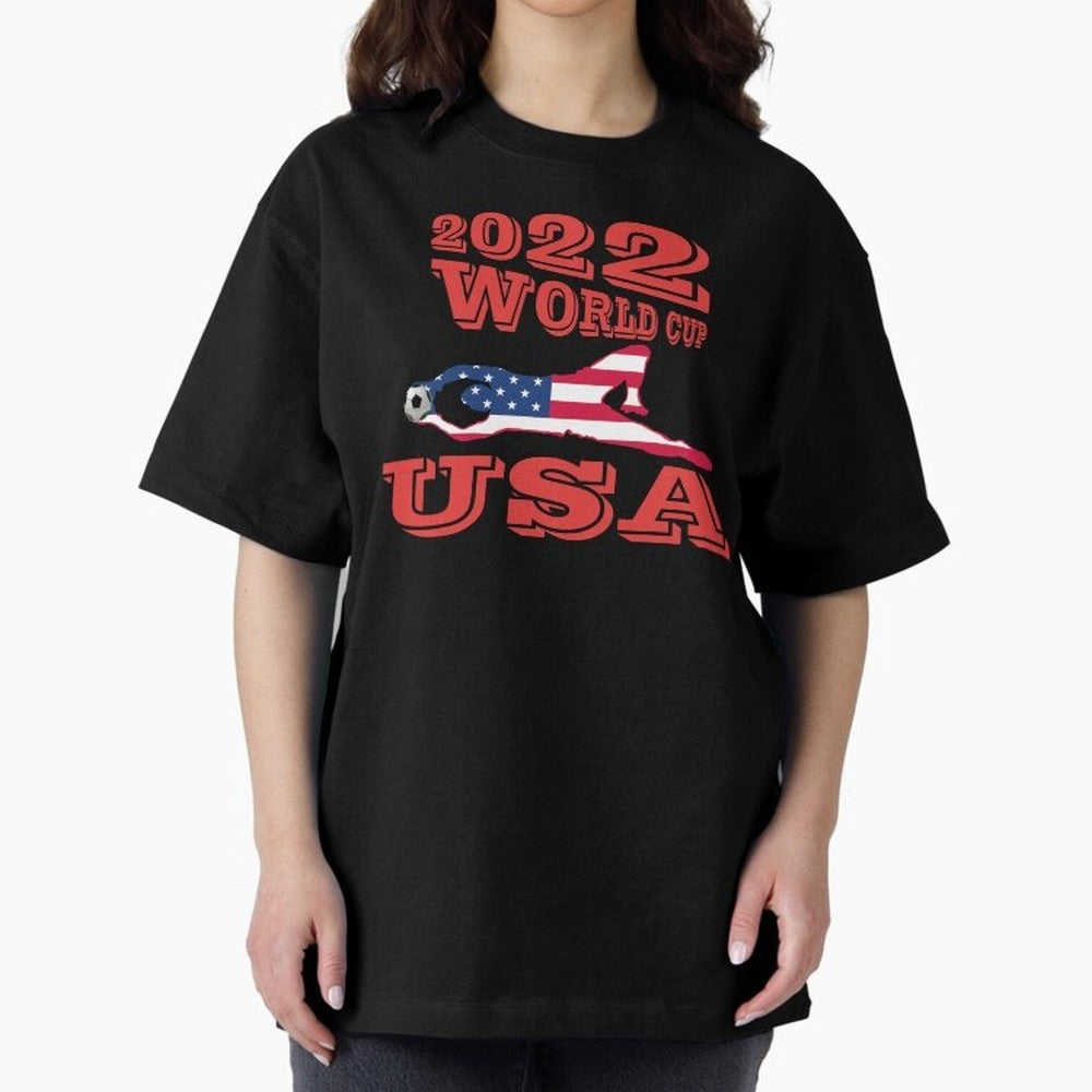 USA, Qatar World Cup 2022 Oversized T-Shirt Create FIFA World Cup 2026 Capturing Messi, England and Germany Energy, Goal Celebration Energy, Supporter Heritage, Football Icons and Worldwide Tournament Joy; Ideal for Fans Who Follow Messi, Cristiano