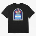 Argentina 2026 Soccer T-shirt Oversized T-Shirt Follow the Road to FIFA World Cup 2026 Spirit, Inspired by Argentina, France and Brazil, Neymar, Haaland and Cristiano Ronaldo, Football Passion, Legendary Performances, Festival Vibes and Supporter