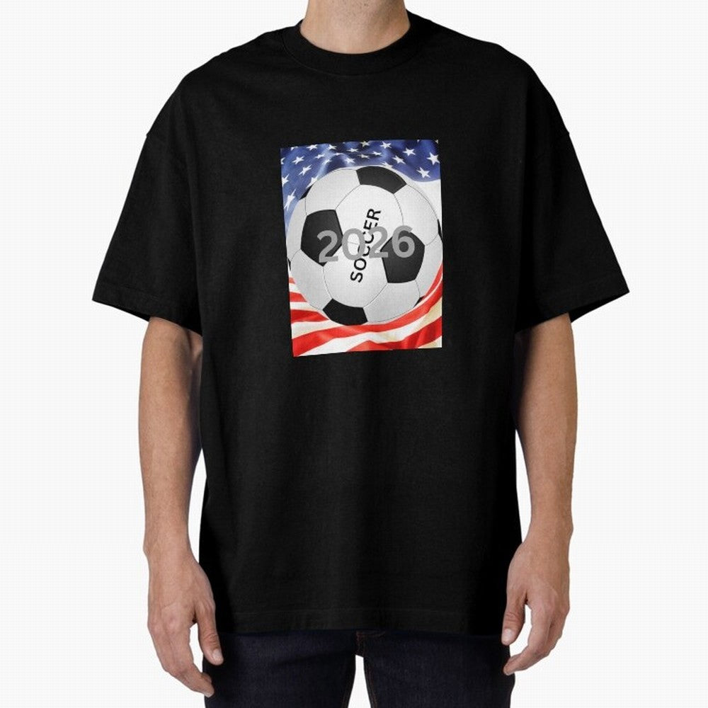 THIS IS SOCCER 2026 Oversized T-Shirt Celebrate Fan Favorites in Match Day Hype around FIFA World Cup 2026 Group Stage, Mbappe and Neymar, Spain and Netherlands, Fan Favorite Moments, National Team Passion, Big Match Drama and Soccer History; Made