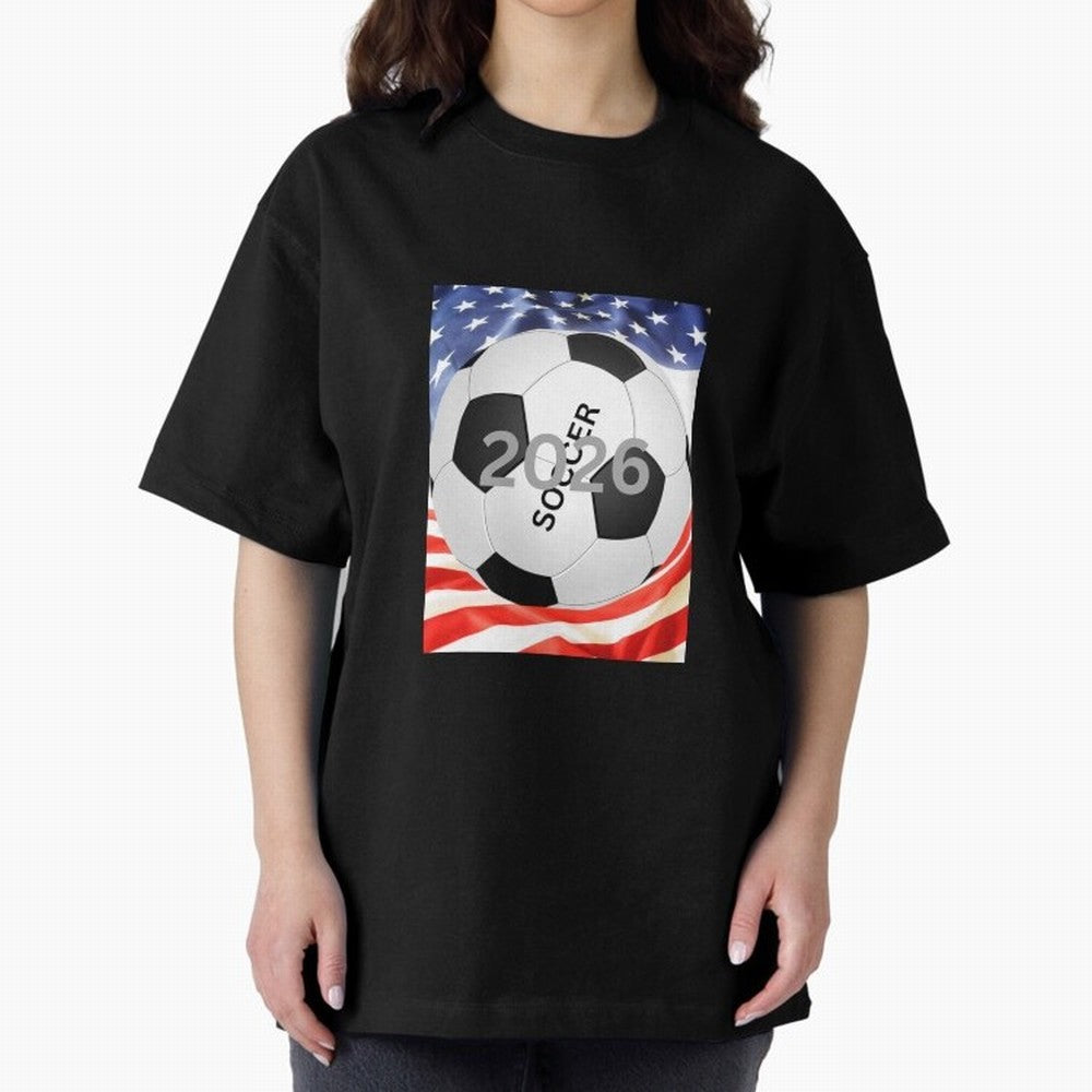 THIS IS SOCCER 2026 Oversized T-Shirt Celebrate Fan Favorites in Match Day Hype around FIFA World Cup 2026 Group Stage, Mbappe and Neymar, Spain and Netherlands, Fan Favorite Moments, National Team Passion, Big Match Drama and Soccer History; Made