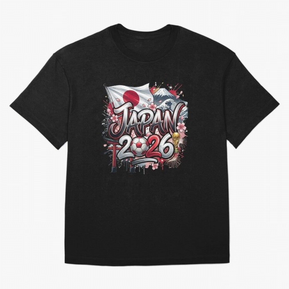 Japan World Cup 2026 Football Legacy Oversized T-Shirt Support Your Favorite Stars during FIFA World Cup 2026 USA Canada Mexico for Fans of Neymar and Portugal, Spain and Germany, Bringing Soccer Culture, Superstar Moments, National Team Dreams and