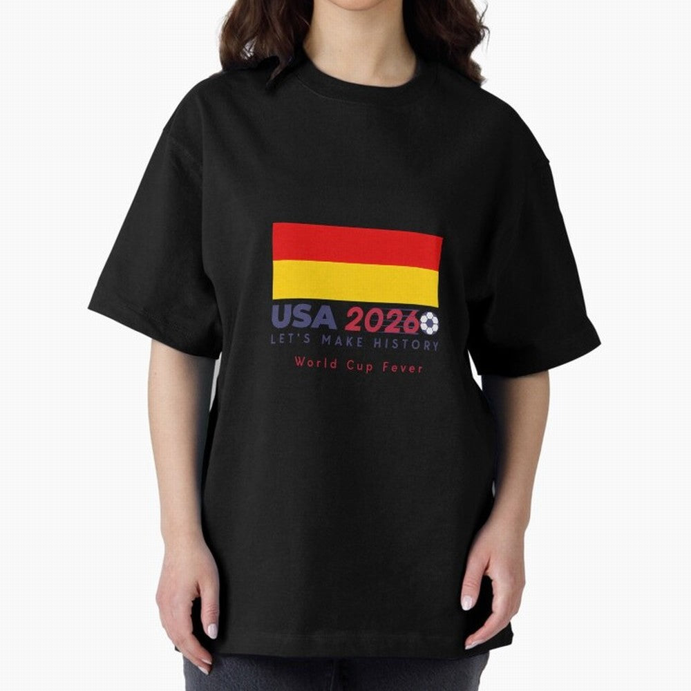 Usa 2026 World Cup Fever Americas Football. Oversized T-Shirt Mark FIFA World Cup 2026 Filled with Cristiano Ronaldo, Haaland and CR7, Netherlands Energy, Match Day Excitement, Supporter Culture, Golden Goals and Global Football Passion; Perfect