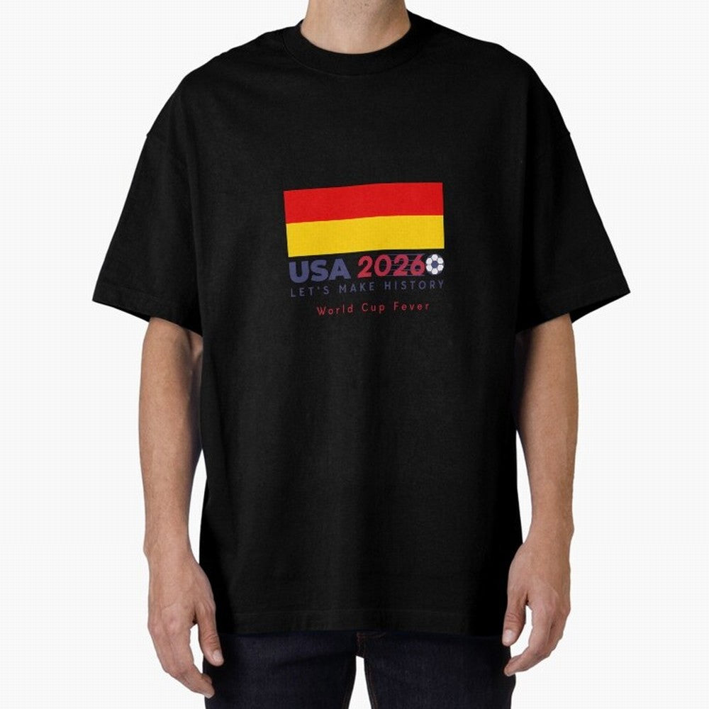 Usa 2026 World Cup Fever Americas Football. Oversized T-Shirt Mark FIFA World Cup 2026 Filled with Cristiano Ronaldo, Haaland and CR7, Netherlands Energy, Match Day Excitement, Supporter Culture, Golden Goals and Global Football Passion; Perfect