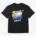 Argentina world cup design Oversized T-Shirt Celebrate the Biggest Stage of FIFA World Cup 2026 Spirit, Driven by Argentina and Brazil, Neymar, Haaland and Cristiano Ronaldo, Goal Celebration Energy, Supporter Heritage, Football Icons and Worldwide