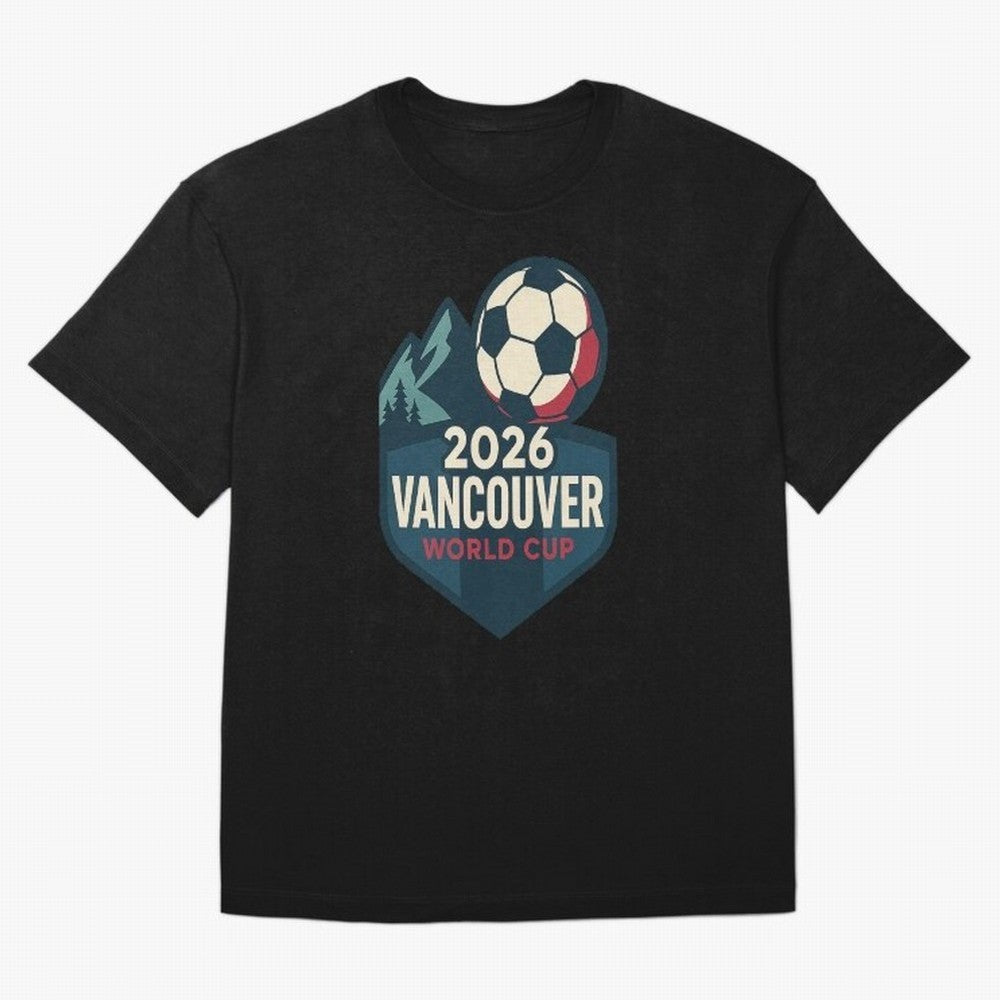 2026 Vancouver World Cup Design Oversized T-Shirt Showcase the FIFA World Cup 2026 Group Stage Journey through Haaland and Mbappe Highlights, France and Portugal Pride, Champion Mindset, Group Stage Buzz, Knockout Tension and Passionate Fan