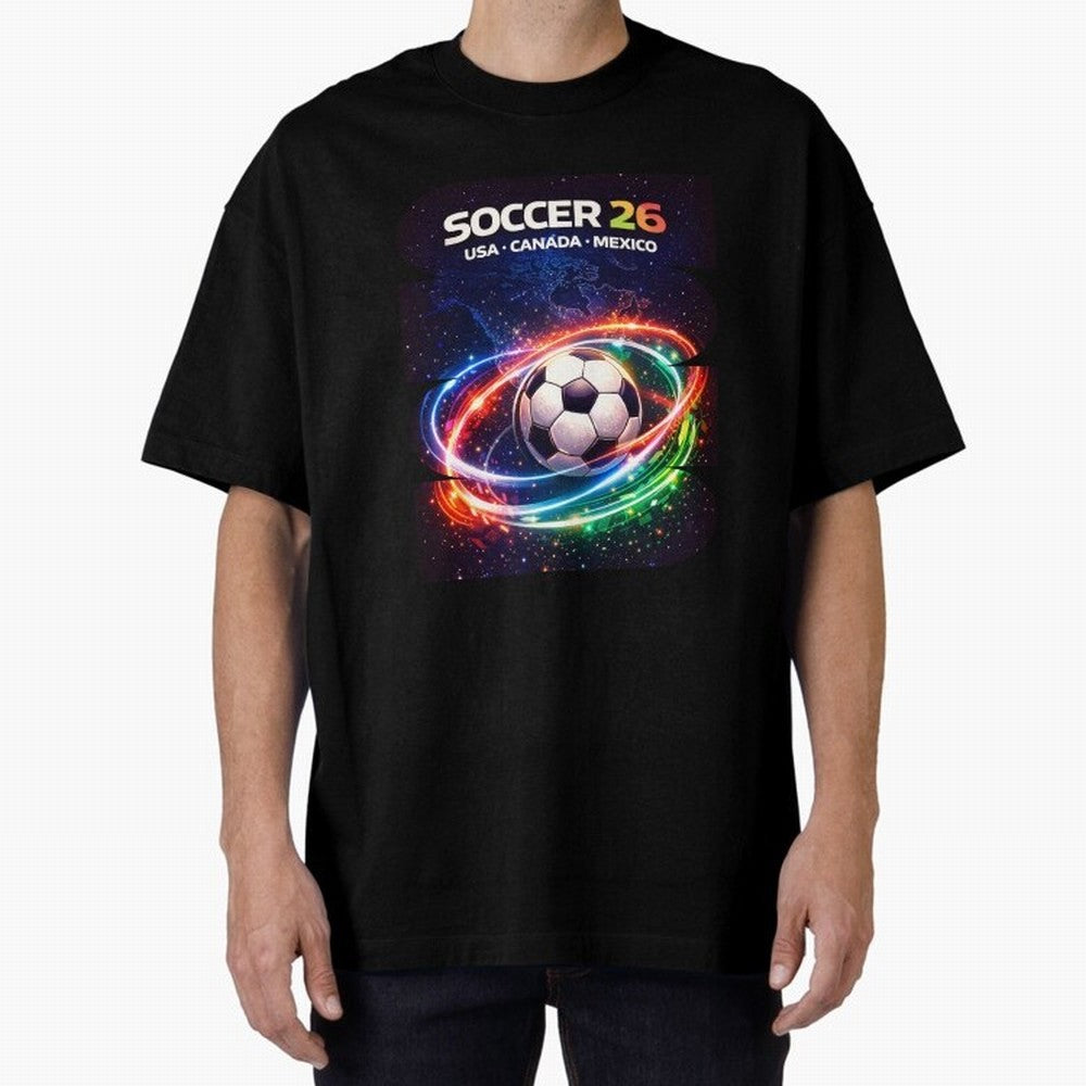 North America Soccer 2026 Shirt, Soccer 26 USA Canada Mexico Fan Tee, United 2026 Soccer Graphic - Bold Oversized T-Shirt Relive Legendary Nights from FIFA World Cup 2026 Group Stage Connected to Messi and Cristiano Ronaldo, Netherlands Energy,