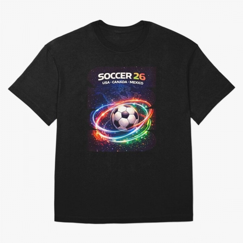 North America Soccer 2026 Shirt, Soccer 26 USA Canada Mexico Fan Tee, United 2026 Soccer Graphic - Bold Oversized T-Shirt Relive Legendary Nights from FIFA World Cup 2026 Group Stage Connected to Messi and Cristiano Ronaldo, Netherlands Energy,