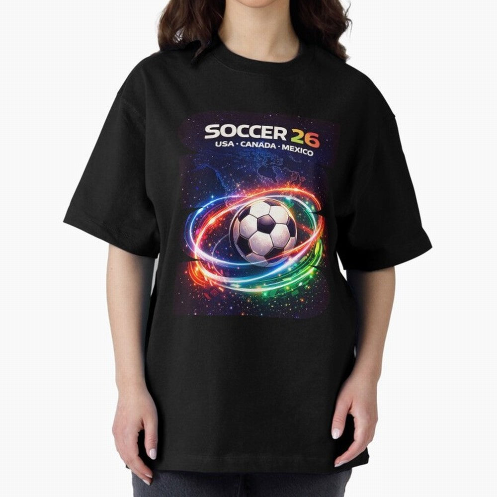 North America Soccer 2026 Shirt, Soccer 26 USA Canada Mexico Fan Tee, United 2026 Soccer Graphic - Bold Oversized T-Shirt Relive Legendary Nights from FIFA World Cup 2026 Group Stage Connected to Messi and Cristiano Ronaldo, Netherlands Energy,