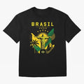 Brasil 2026 Christ the Redeemer Rio Oversized T-Shirt Make Game Day About FIFA World Cup 2026 for Fans of Haaland and Mbappe and England and Germany, Bringing Stadium Chants, National Pride, Trophy Dreams and Unforgettable Football Memories; Built