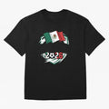 MEXICO World Cup 2026 Gift ¨C MEXICO Football Oversized T-Shirt Capture the FIFA World Cup 2026 Journey through Messi, CR7 and Mbappe Highlights, Brazil Pride, Retro Football Energy, Iconic Rivalries, Trophy Chase Drama and Stadium Atmosphere; Made