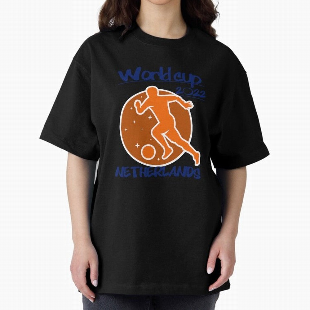 Netherlands World Cup 2022 Oversized T-Shirt Celebrate the Biggest Stage of the FIFA World Cup 2026 Journey through Messi, CR7 and Mbappe Highlights, England and Germany Pride, Match Day Excitement, Supporter Culture, Golden Goals and Global