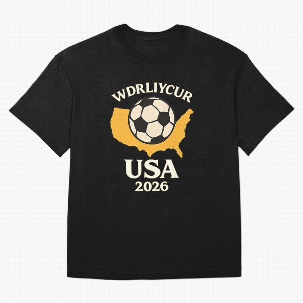 World Cup 2026 USA Soccer Fan T-Shirt Oversized T-Shirt Bring a Vintage Feel to the FIFA World Cup 2026 USA Canada Mexico Journey through Messi and Cristiano Ronaldo Highlights, Portugal Pride, Sports Nostalgia, International Competition, Famous