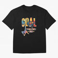 Goal World Soccer Championship 2026 Oversized T-Shirt Celebrate the Next Chapter of Global Football Passion for FIFA World Cup 2026 USA Canada Mexico, Inspired by Haaland, Spain, Match Day Excitement, Supporter Culture, Golden Goals and Global