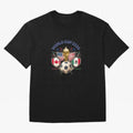 World Cup 2026 Host Nations Crest Oversized T-Shirt Represent Football Lovers during FIFA World Cup 2026 Group Stage Featuring Cristiano Ronaldo, Argentina, France and Brazil Energy, Football History, Final Match Energy, Crowd Noise and Once in a