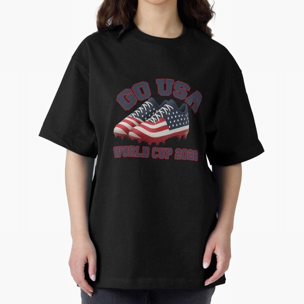 Go Usa. Usa 2026 World Cup 2026 World Cup Soccer Usa Soccer Usa Men Oversized T-Shirt Treasure Global Football Passion for FIFA World Cup 2026 USA Canada Mexico, Centered on CR7, Argentina, Goal Celebration Energy, Supporter Heritage, Football