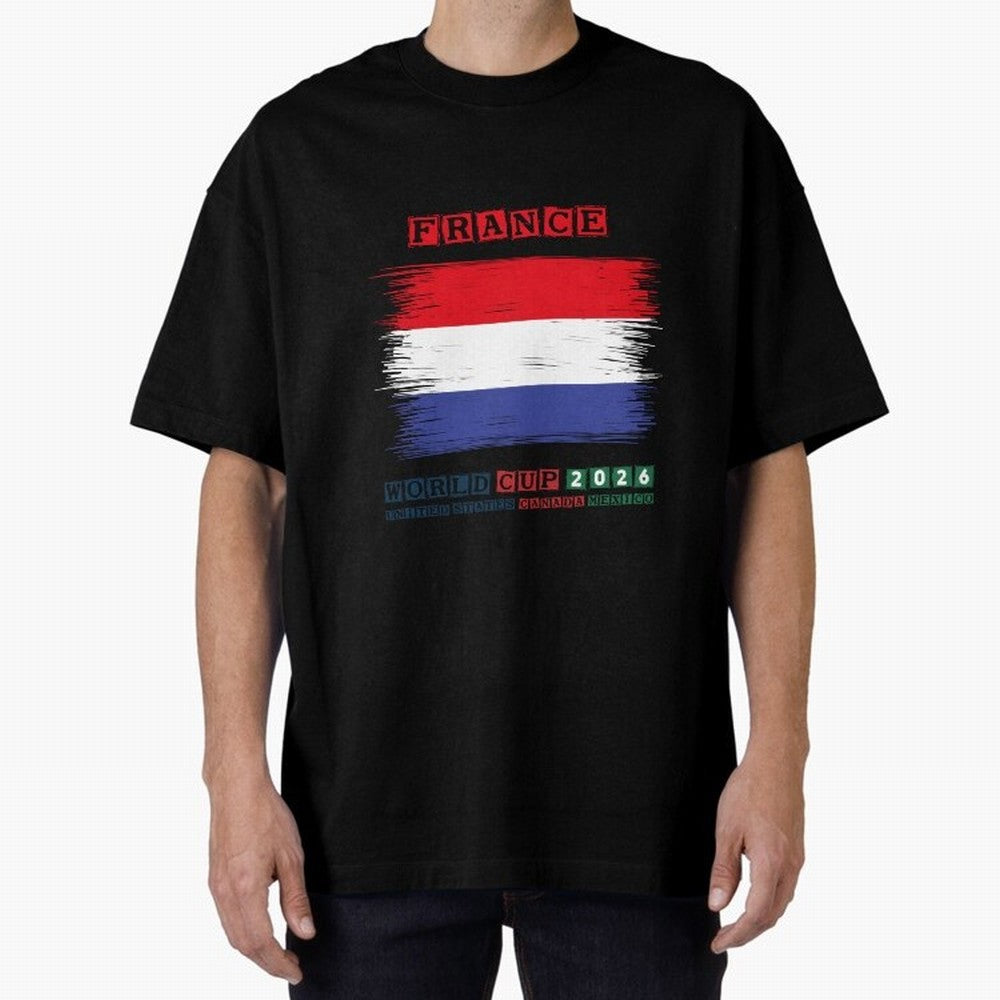 FRANCE WORLD CUP 2026 Oversized T-Shirt Showcase FIFA World Cup 2026 Group Stage Built around CR7 and Messi, Spain Energy, Goal Celebration Energy, Supporter Heritage, Football Icons and Worldwide Tournament Joy; Created for Match Day Parties,