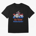 Road to 2026 Netherlands Football - Go Team Holland Soccer Oversized T-Shirt Experience the Global Stage of Match Day Hype around FIFA World Cup 2026 USA Canada Mexico, Mbappe, Portugal, Soccer Culture, Superstar Moments, National Team Dreams and