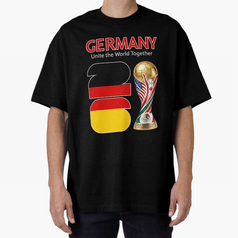 World Cup 2026, IMG 031, GERMANY 001 Oversized T-Shirt Bring Global Tournament Vibes to Global Football Passion for FIFA World Cup 2026 Group Stage, Filled with CR7 and Messi, Argentina and Brazil, Worldwide Fan Energy, Dramatic Goals, Stadium