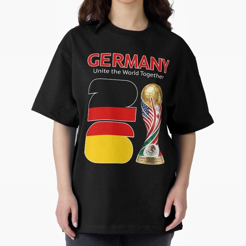 World Cup 2026, IMG 031, GERMANY 001 Oversized T-Shirt Bring Global Tournament Vibes to Global Football Passion for FIFA World Cup 2026 Group Stage, Filled with CR7 and Messi, Argentina and Brazil, Worldwide Fan Energy, Dramatic Goals, Stadium