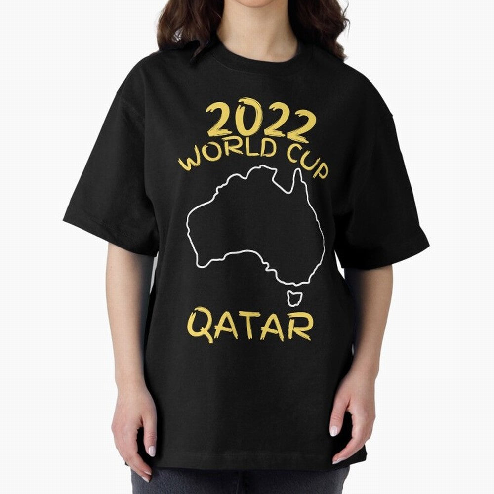 Socceroos World Cup 2022 Qatar Oversized T-Shirt Show Your Tournament Heart for Match Day Hype around FIFA World Cup 2026, Mbappe and Neymar, Portugal, Spain and Germany, Tournament Hype, Historic Matchups, Family Viewing Parties and Global Sports