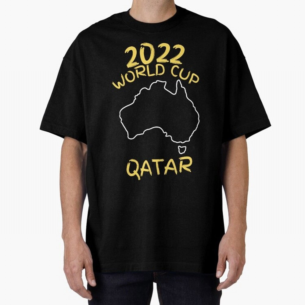Socceroos World Cup 2022 Qatar Oversized T-Shirt Show Your Tournament Heart for Match Day Hype around FIFA World Cup 2026, Mbappe and Neymar, Portugal, Spain and Germany, Tournament Hype, Historic Matchups, Family Viewing Parties and Global Sports