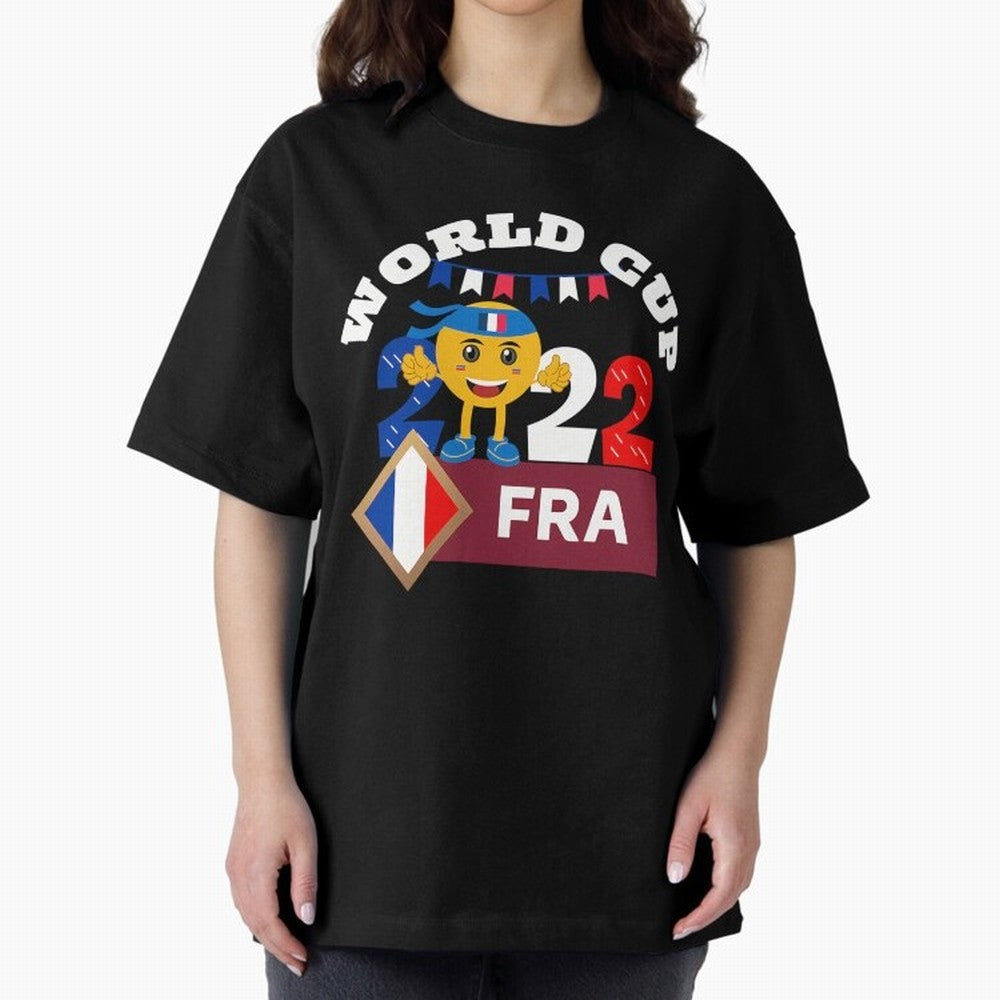 Fifa World Cup 2022. France 2022. Qatar 2022 Oversized T-Shirt Celebrate Classic Football Spirit in Match Day Hype around FIFA World Cup 2026 USA Canada Mexico, Mbappe, Brazil, Classic Soccer Heritage, Championship Pressure, Fan Loyalty and
