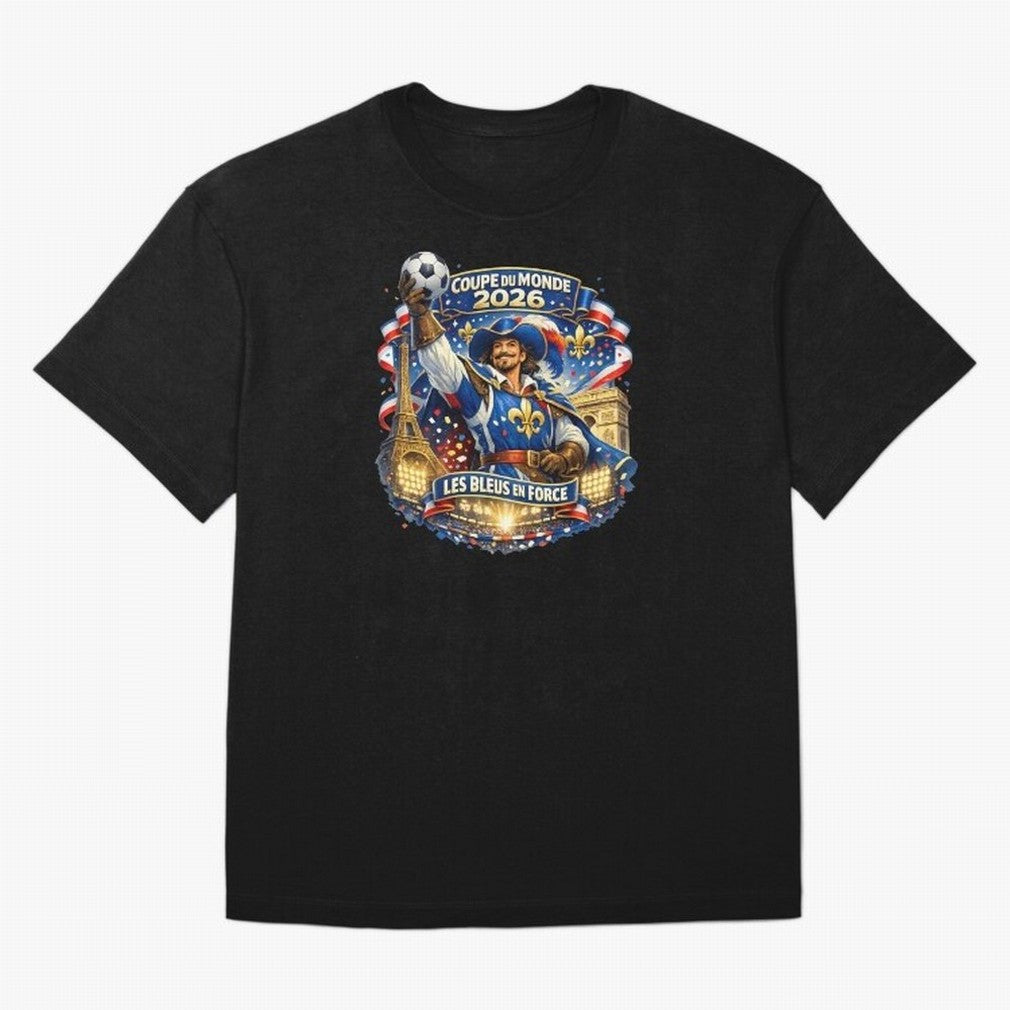 France World Cup 2026 Supporter Oversized T-Shirt Fuel FIFA World Cup 2026 USA Canada Mexico for Fans of Mbappe and Neymar and Spain and Netherlands, Bringing Football History, Final Match Energy, Crowd Noise and Once in a Lifetime Moments; Ideal