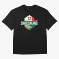 Switzerland WC2026 Oversized T-Shirt Spotlight Match Day Hype around FIFA World Cup 2026 Group Stage, Cristiano Ronaldo, England and Germany, Worldwide Fan Energy, Dramatic Goals, Stadium Lights and Championship Celebrations; Perfect for Supporters