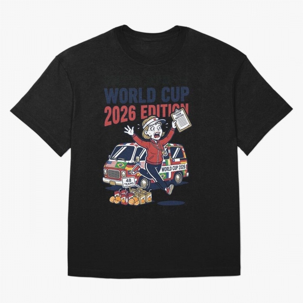 Soccer Mom ¡ª World Cup 2026 Edition V2 Oversized T-Shirt Back Your Heroes with Match Day Hype around FIFA World Cup 2026, Messi and Cristiano Ronaldo, England, France and Netherlands, Stadium Chants, National Pride, Trophy Dreams and Unforgettable