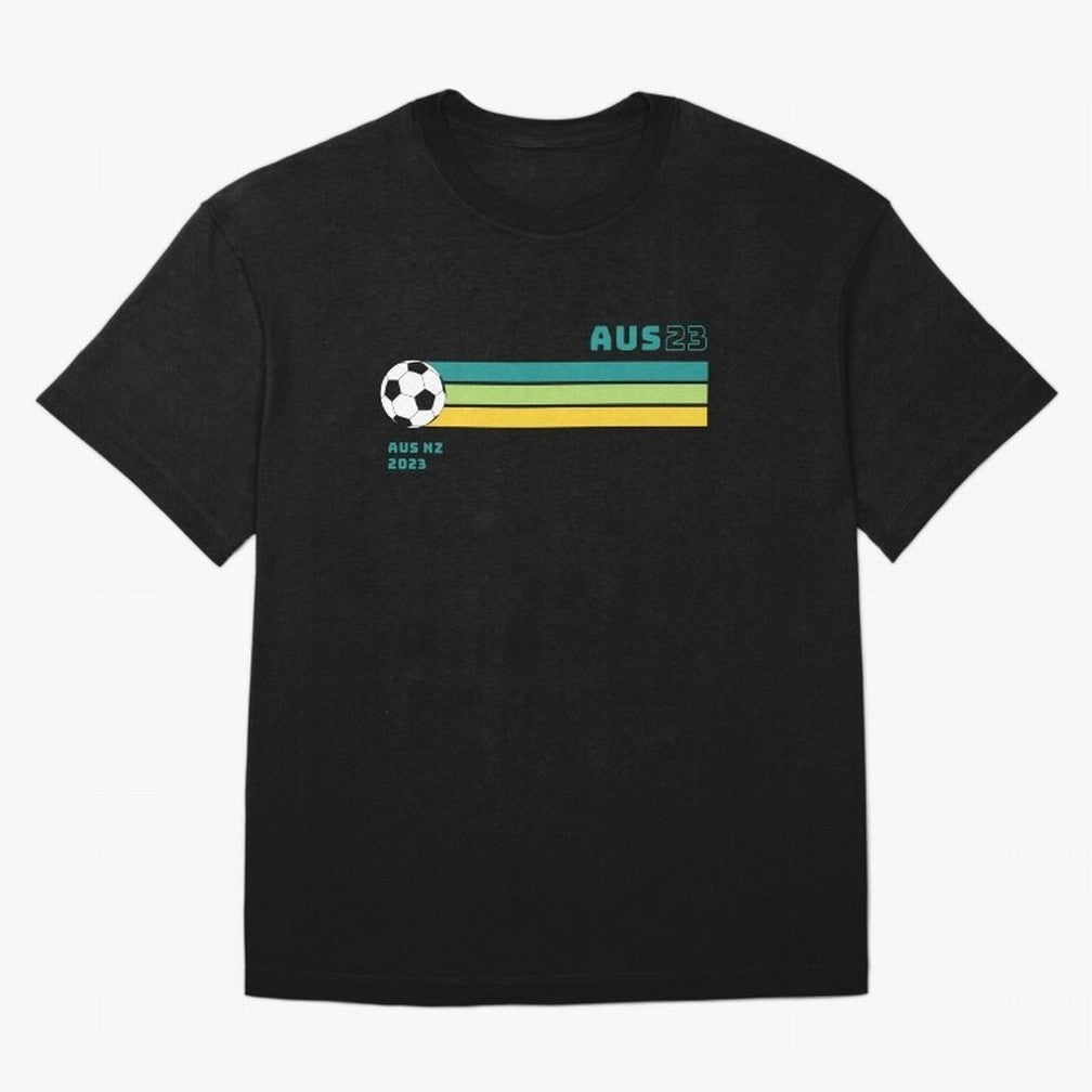 Australian Womens World Cup 2023 Oversized T-Shirt Celebrate Fan Favorites in Global Football Passion for FIFA World Cup 2026 USA Canada Mexico, Driven by Cristiano Ronaldo, Haaland and CR7, Argentina, France and Brazil, Retro Football Energy,
