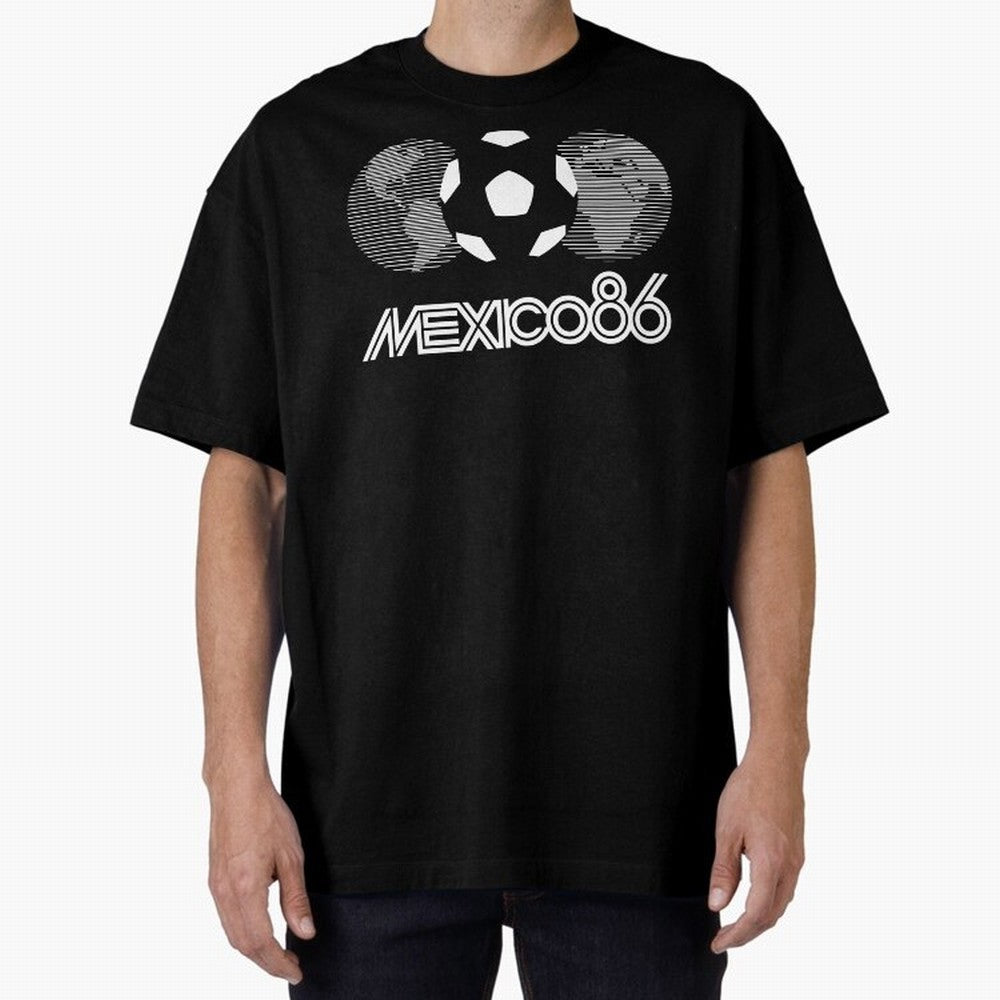 The World Cup Mexico 86 Oversized T-Shirt Show Your Love for FIFA World Cup 2026 USA Canada Mexico for Fans of Messi and Cristiano Ronaldo and England, Bringing Soccer Culture, Superstar Moments, National Team Dreams and Competitive Fire; Built for
