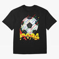 FOOTBALL 2024 Oversized T-Shirt Upgrade Global Football Passion for FIFA World Cup 2026 Group Stage, Built around Cristiano Ronaldo, Haaland and CR7, Germany, Stadium Memories, Football Loyalty, International Chants and Championship Tradition;