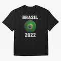 Brasil Flag Soccer Jersey Football Graphic Design T-Shirt Oversized T-Shirt Carry National Pride through the FIFA World Cup 2026 Group Stage Journey through Messi, CR7 and Mbappe Highlights, England, France and Netherlands Pride, Global Supporter