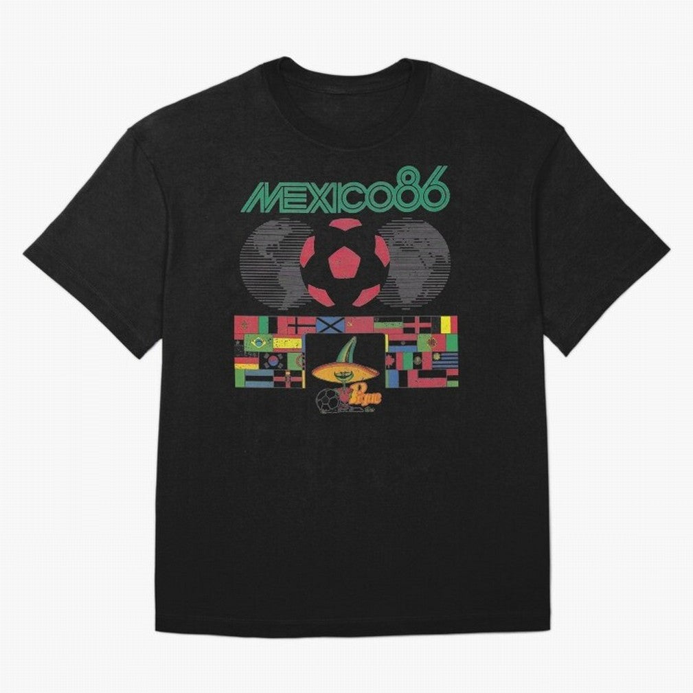 MEXICO-86-WORLD-CUP-T-SHIRT Oversized T-Shirt Upgrade the FIFA World Cup 2026 Journey through Messi, CR7 and Mbappe Highlights, Netherlands Pride, Stadium Chants, National Pride, Trophy Dreams and Unforgettable Football Memories; Great for