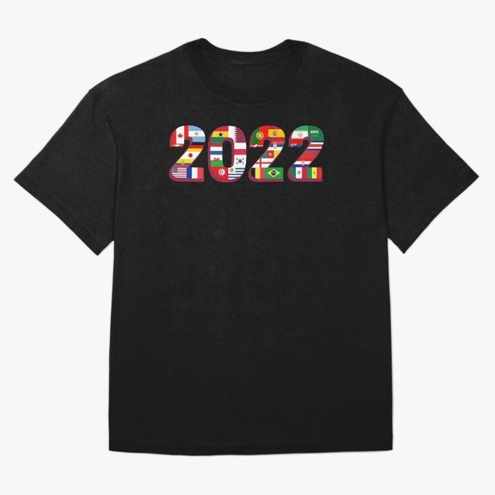 Flags of the 32 Teams that Played in Qatar in 2022 for Football Fans Oversized T-Shirt Celebrate Football Dreams Across Match Day Hype around FIFA World Cup 2026 Group Stage, Messi, Brazil, Champion Mindset, Group Stage Buzz, Knockout Tension and