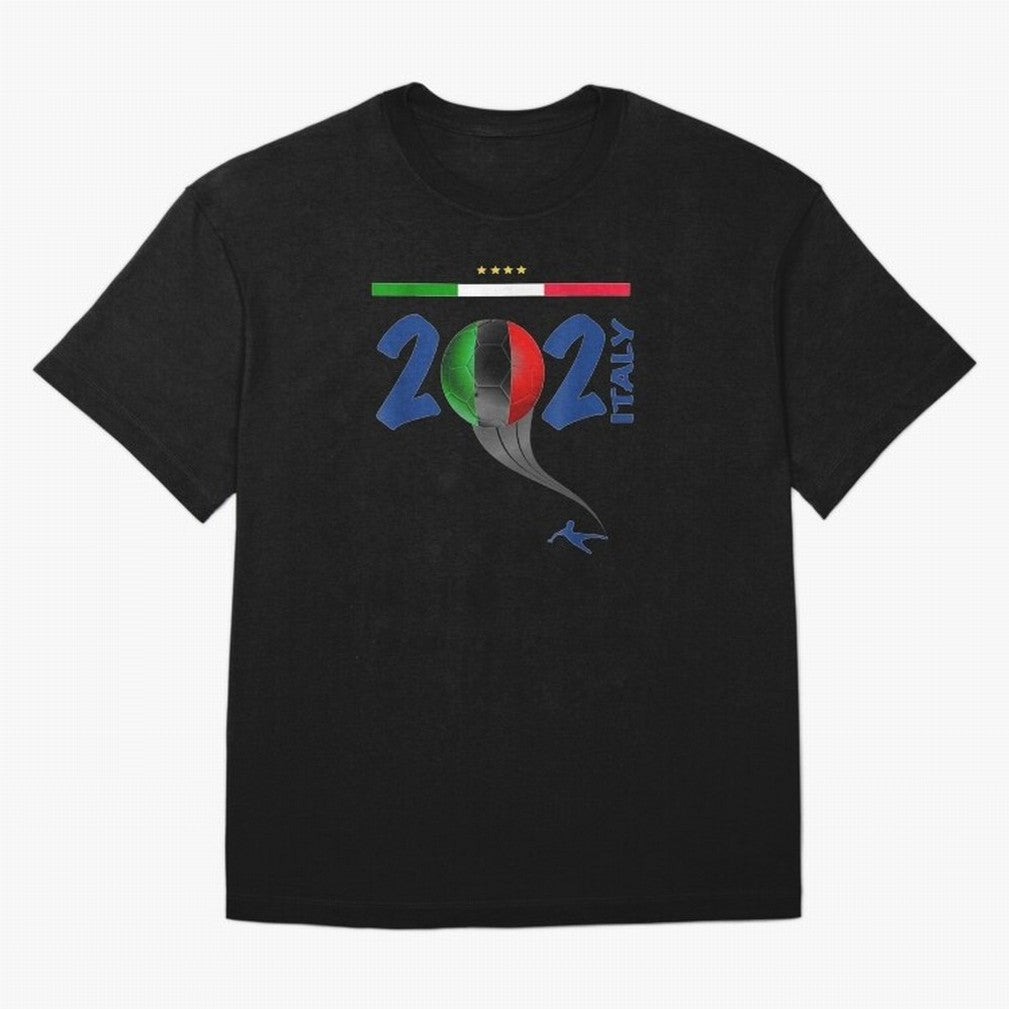 Italy Football - Italian Soccer National Team Oversized T-Shirt Feel the Heartbeat of Global Football Passion for FIFA World Cup 2026 USA Canada Mexico, Connected to Mbappe and Neymar, Argentina and Brazil, Classic Soccer Heritage, Championship