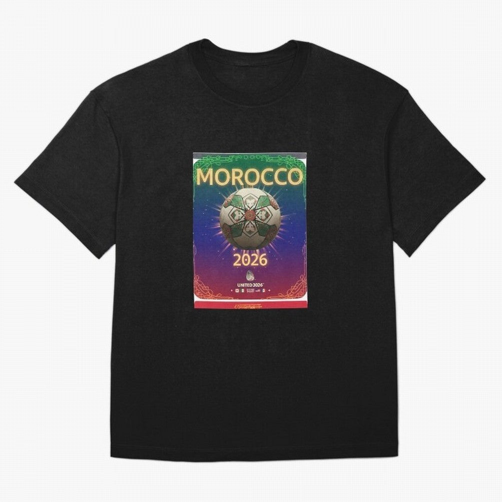 Morocco 2026 World Cup - Traditional Zellige Football Oversized T-Shirt Celebrate the Next Chapter of Global Football Passion for FIFA World Cup 2026, with CR7, Germany, Stadium Memories, Football Loyalty, International Chants and Championship