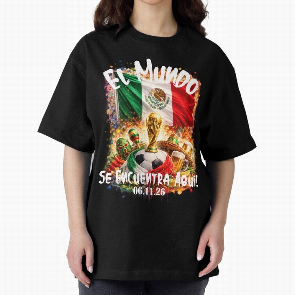 World Cup 2026 Oversized T-Shirt Follow Match Day Hype around FIFA World Cup 2026, CR7, Spain, Football Festival Excitement, Trophy Ambitions, Country Rivalries and Star Player Buzz; Built for Supporters Chasing Trophy Dreams, Final Match