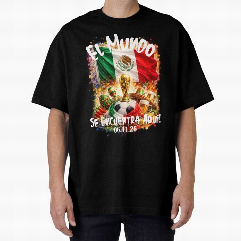 World Cup 2026 Oversized T-Shirt Follow Match Day Hype around FIFA World Cup 2026, CR7, Spain, Football Festival Excitement, Trophy Ambitions, Country Rivalries and Star Player Buzz; Built for Supporters Chasing Trophy Dreams, Final Match