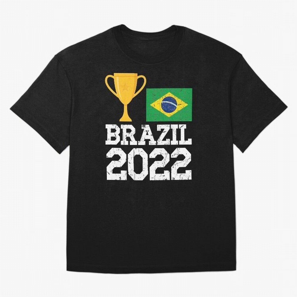 Brazil Soccer Team Fan Football Brazilian Flag 2022 T-Shirt - Brazil T shirt Soccer - Brazil Flag Vintage - Brazilian Oversized T-Shirt Relive Match Day Hype around FIFA World Cup 2026 USA Canada Mexico, Mbappe, Brazil, Stadium Chants, National