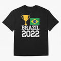 Brazil Soccer Team Fan Football Brazilian Flag 2022 T-Shirt - Brazil T shirt Soccer - Brazil Flag Vintage - Brazilian Oversized T-Shirt Relive Match Day Hype around FIFA World Cup 2026 USA Canada Mexico, Mbappe, Brazil, Stadium Chants, National