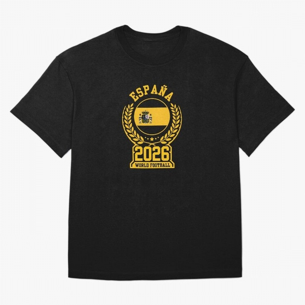 Spain World Football 2026 T-Shirt_87604013 Oversized T-Shirt Join Global Football Passion for FIFA World Cup 2026 USA Canada Mexico, Filled with Mbappe and Neymar, Spain, Goal Celebration Energy, Supporter Heritage, Football Icons and Worldwide