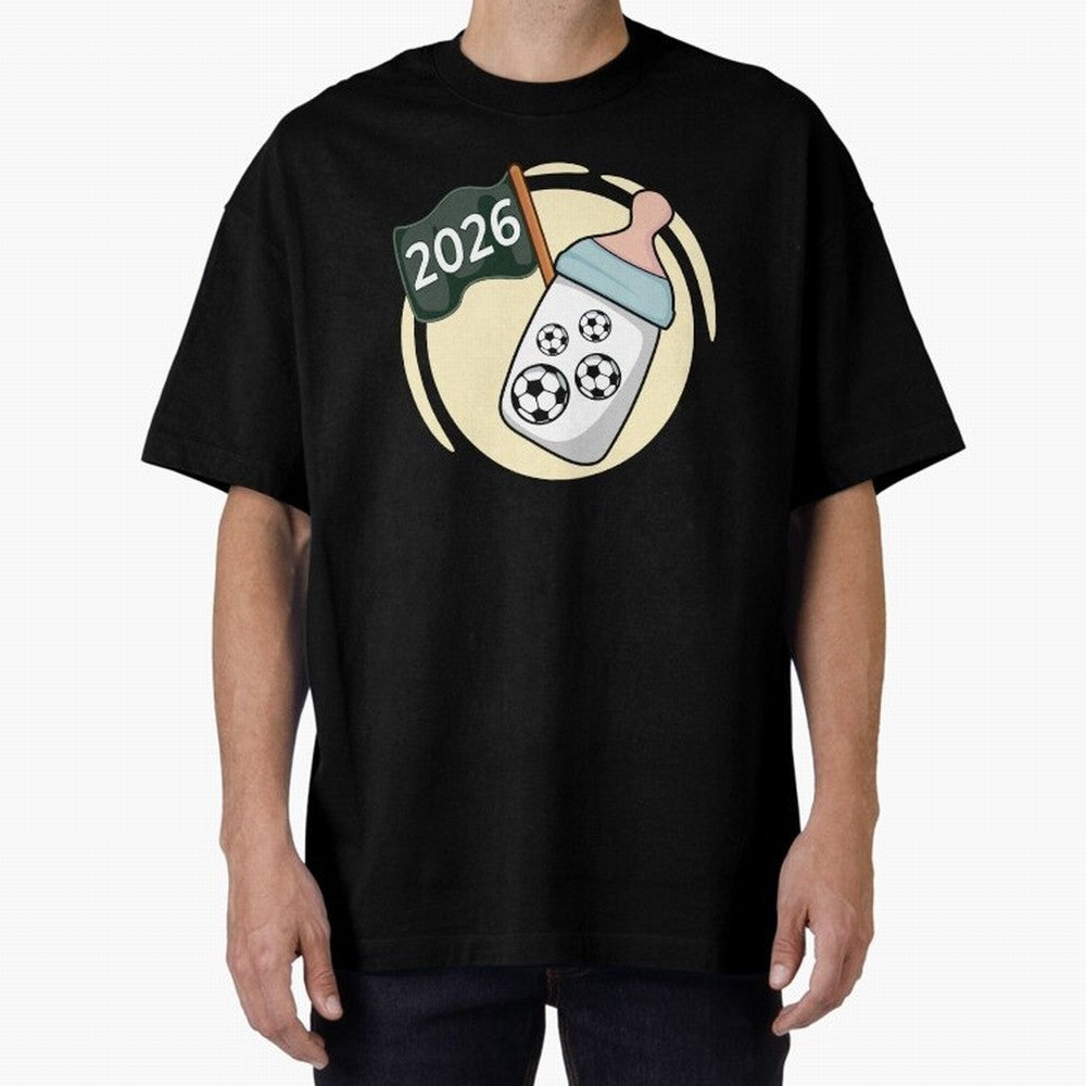 Baby 2026 FOOTBALL Oversized T-Shirt Join FIFA World Cup 2026 Made for Haaland, England Energy, Football Festival Excitement, Trophy Ambitions, Country Rivalries and Star Player Buzz; Perfect for People Who Love Argentina, Brazil, France, England,