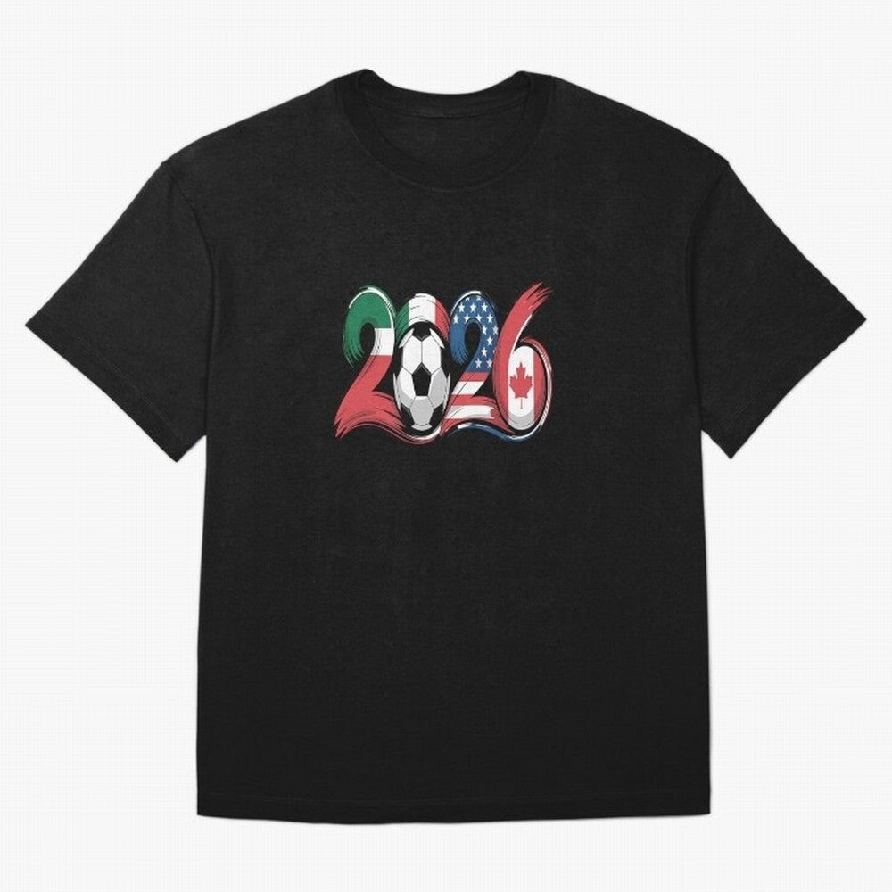 2026 Soccer Play Game Year Players Oversized T-Shirt Fuel the Hype around FIFA World Cup 2026 Group Stage for Fans of Cristiano Ronaldo and Brazil, Bringing Global Supporter Spirit, Legendary Goals, National Colors and Tournament Celebration;