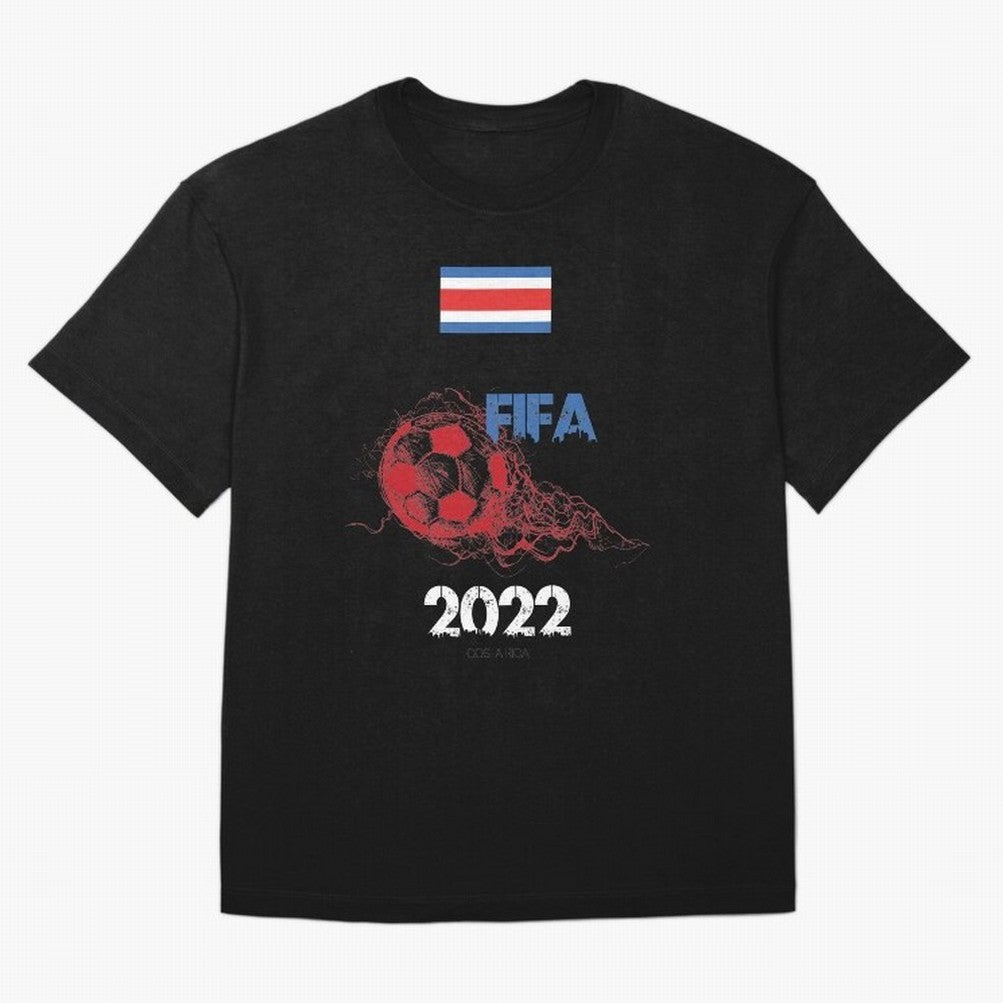World Cup Qatar 2022 Costa Rica Oversized T-Shirt Represent the Passion of the FIFA World Cup 2026 Group Stage Journey through Haaland Highlights, Spain Pride, Stadium Memories, Football Loyalty, International Chants and Championship Tradition;