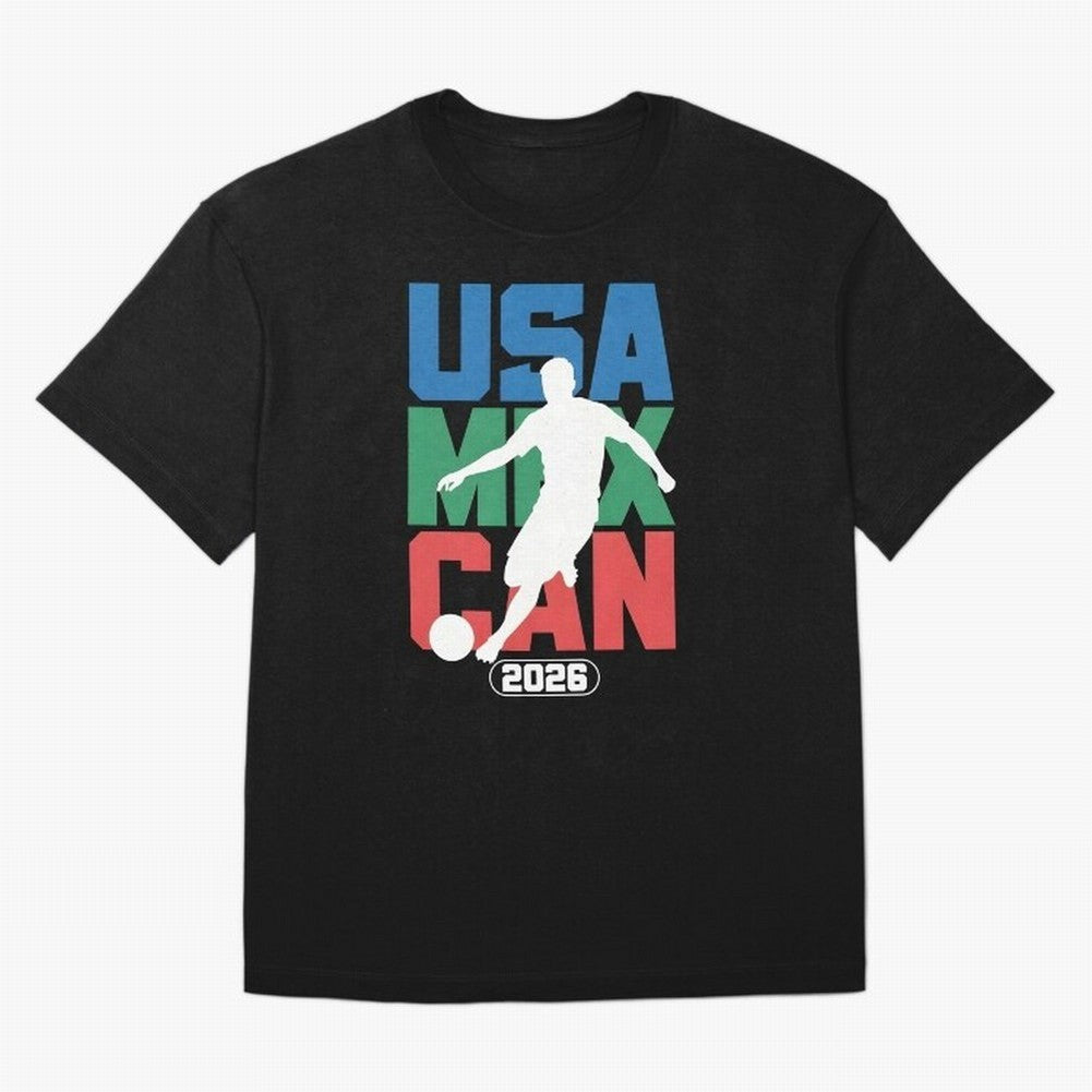 2026 World Cup USA, CAN, MEX Oversized T-Shirt Remember Iconic Moments from Match Day Hype around FIFA World Cup 2026 Group Stage, CR7, France and Portugal, Global Supporter Spirit, Legendary Goals, National Colors and Tournament Celebration; Made